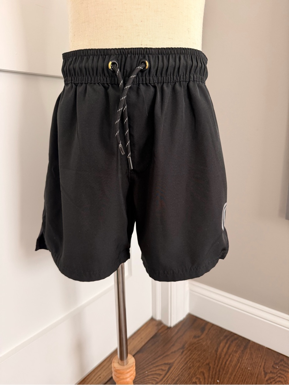 Overtime Youth Black Drawstring Athletic Shorts